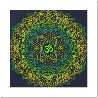 Ohm Mandala Posters and Art